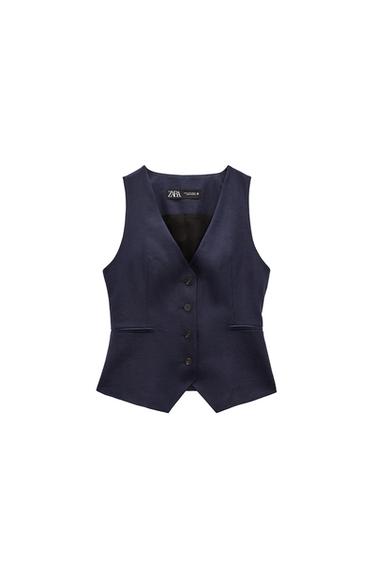 TAILORED LINEN WAISTCOAT