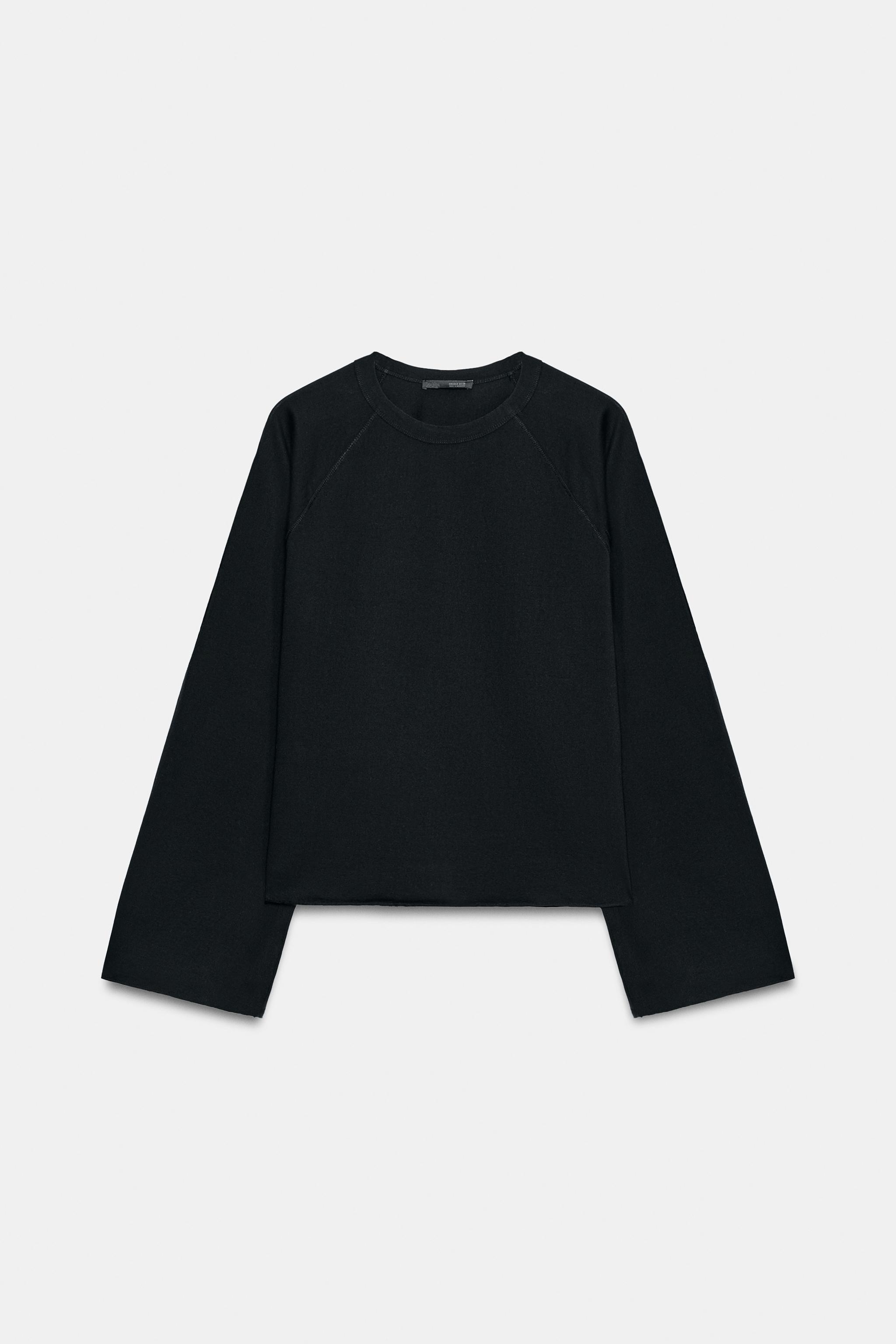 Zara REGLAN UZUN KOLLU T-SHIRT görsel 5