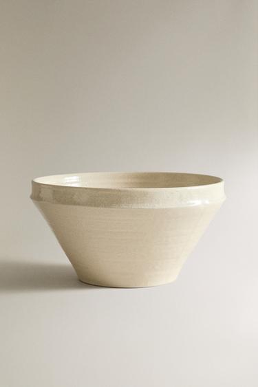 CERAMIC SALAD BOWL - Cream by Zara
