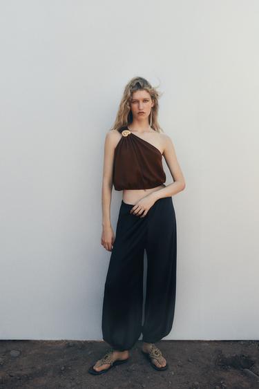 BAGGY TROUSERS ZW COLLECTION - Petrol blue by Zara - Image 0