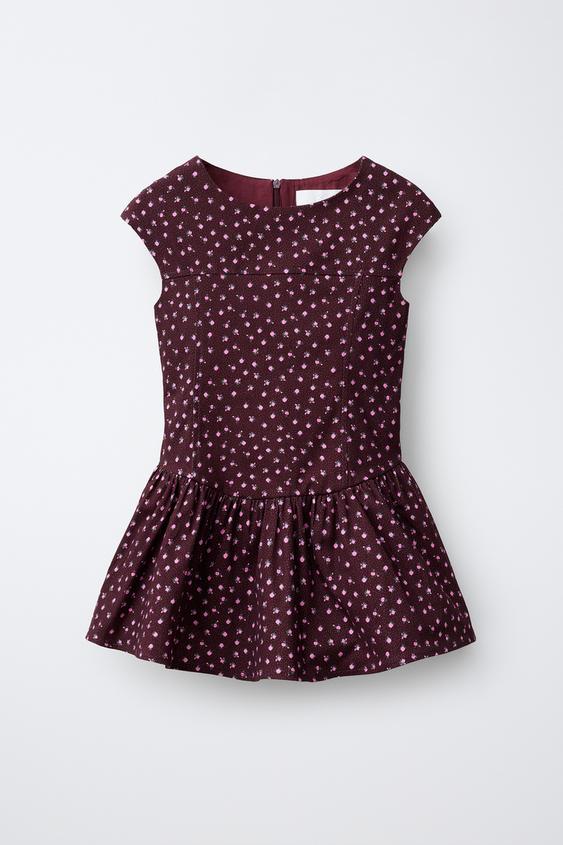 VESTIDO FLORES VOLANTES - Vino de Zara - Imagen 0