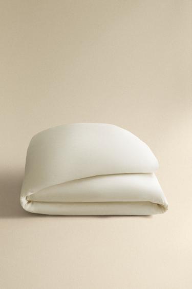 EMBROIDERED DUVET COVER - Ecru by Zara - Image 4