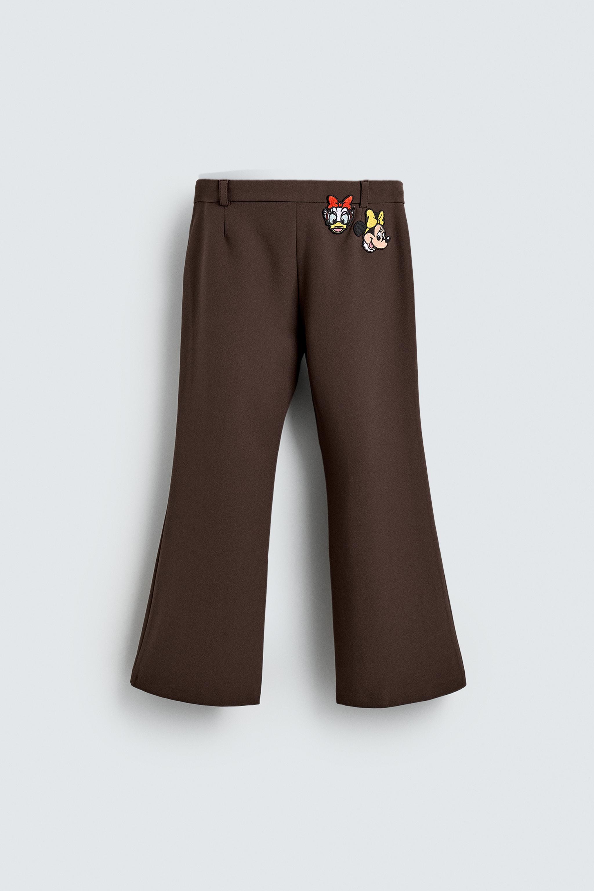 HARRY LAMBERT FOR ZARA X DISNEY フレアフィットパンツ パッチ付き