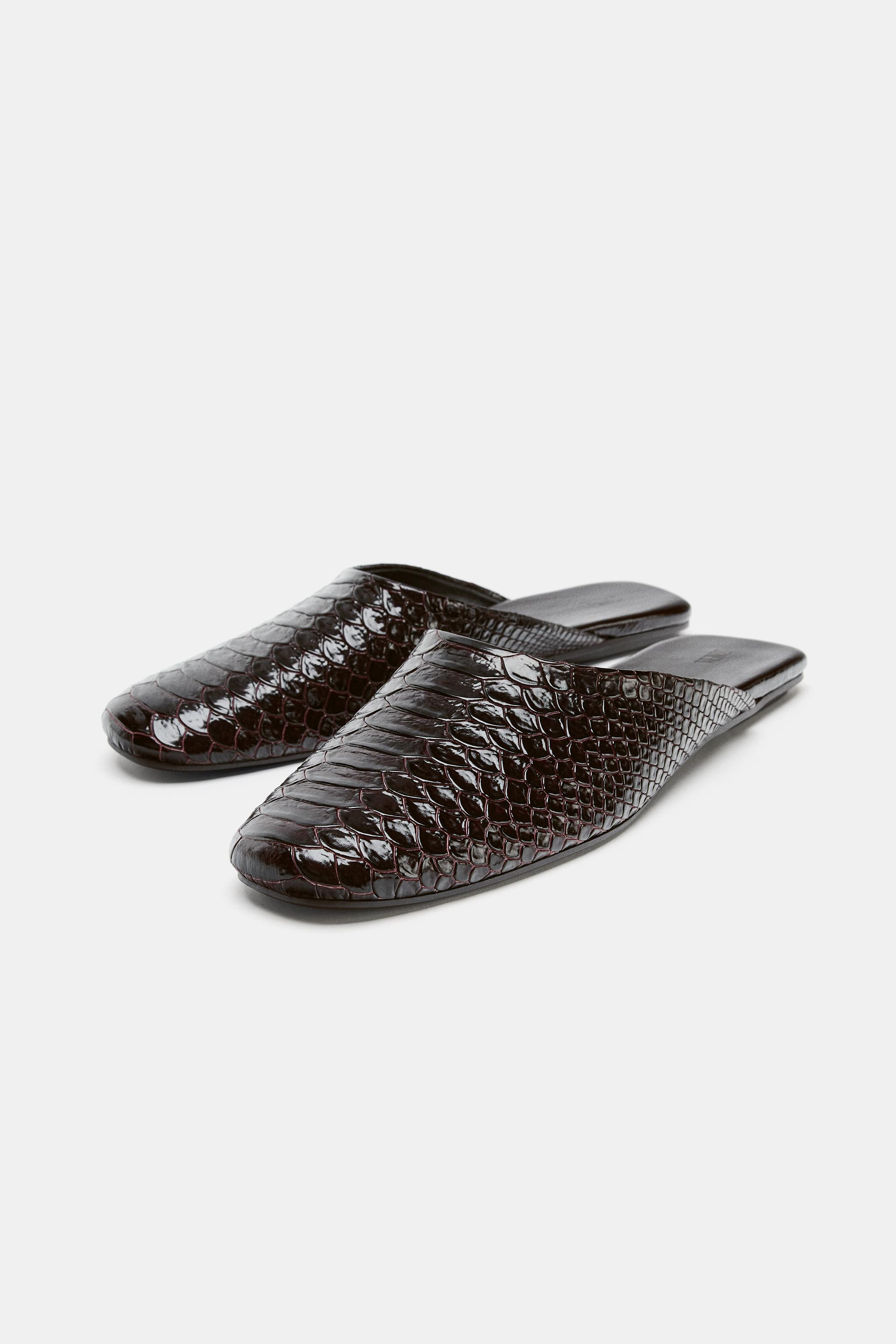 LIMITED EDITION LEATHER MULES - Chocolate Brown | ZARA United States