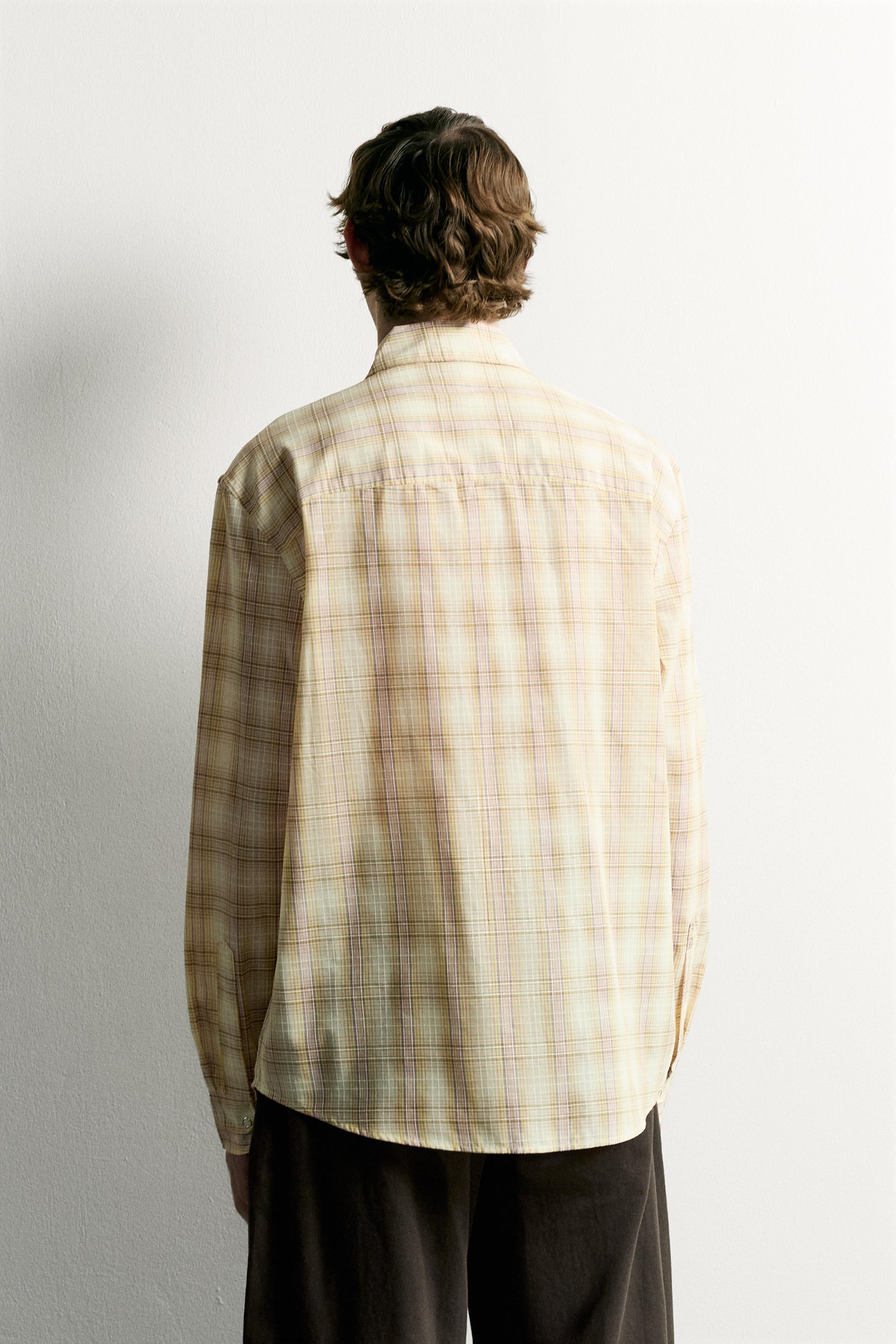 RELAXED-FIT PLAID SHIRT WITH POCKETS