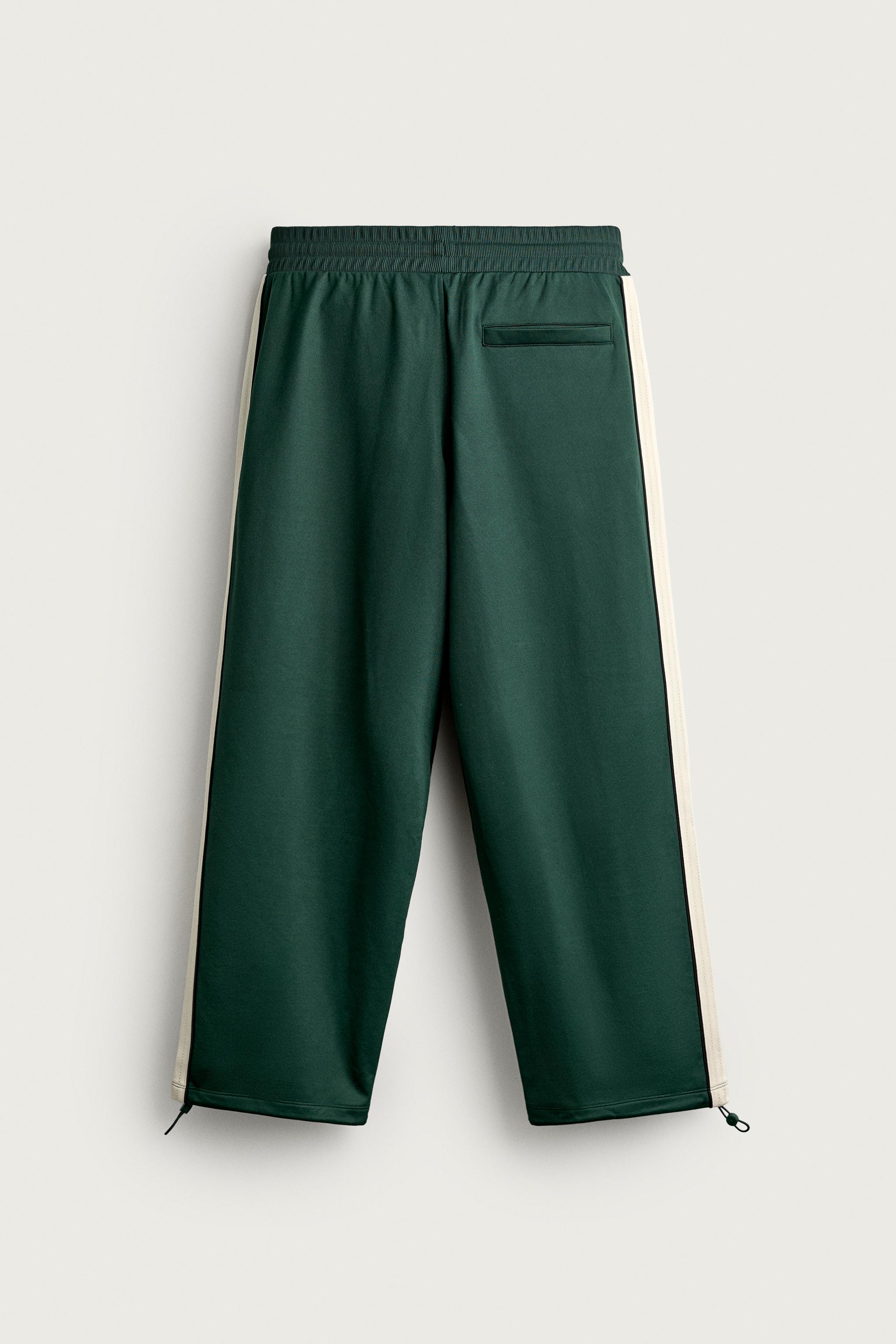 RETRO CONTRAST-STRIPE TRACK PANTS