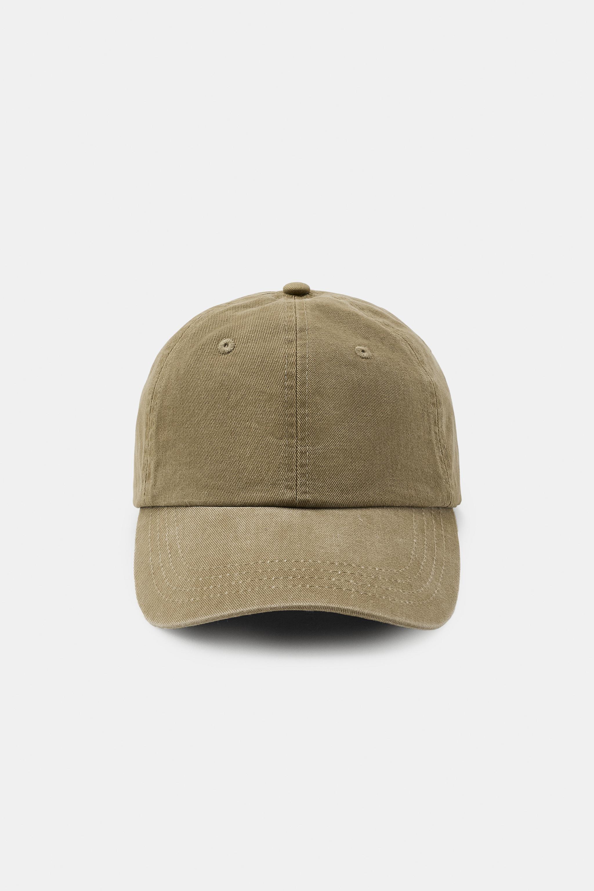 Женские кепки Zara SOLID TWILL