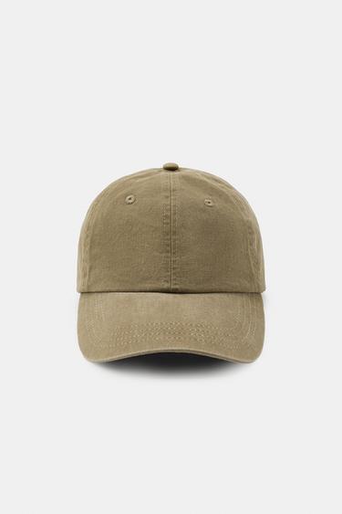 GORRA DE SARJA LLISA - Caqui clar de Zara - Imatge 0