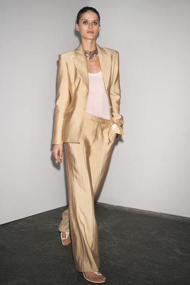 ZW COLLECTION OVERSIZE BLAZER - Golden by Zara