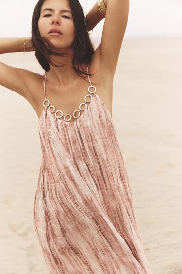 TIE-DYE DRESS WITH RINGS - Multicoloured by Zara - Image 1