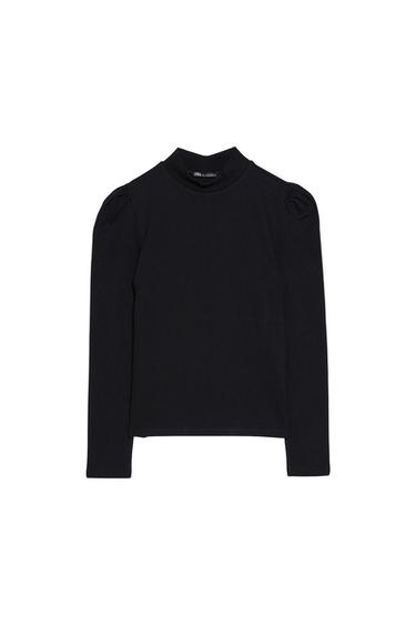 GATHERED LONG SLEEVE TOP