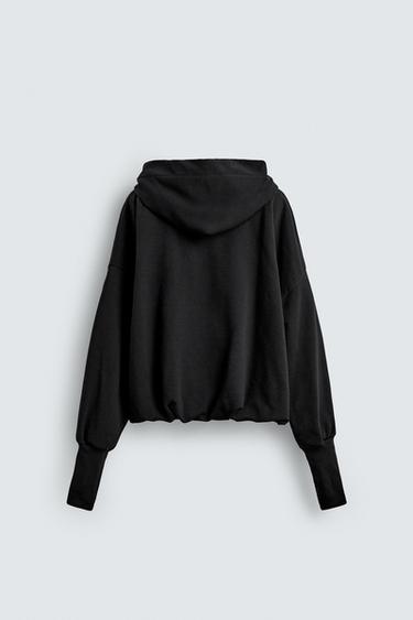 Zara MICKEY SILHOUETTE EMBROIDERY SWEATSHIRT HARRY LAMBERT FOR ZARA X DISNEY - Black