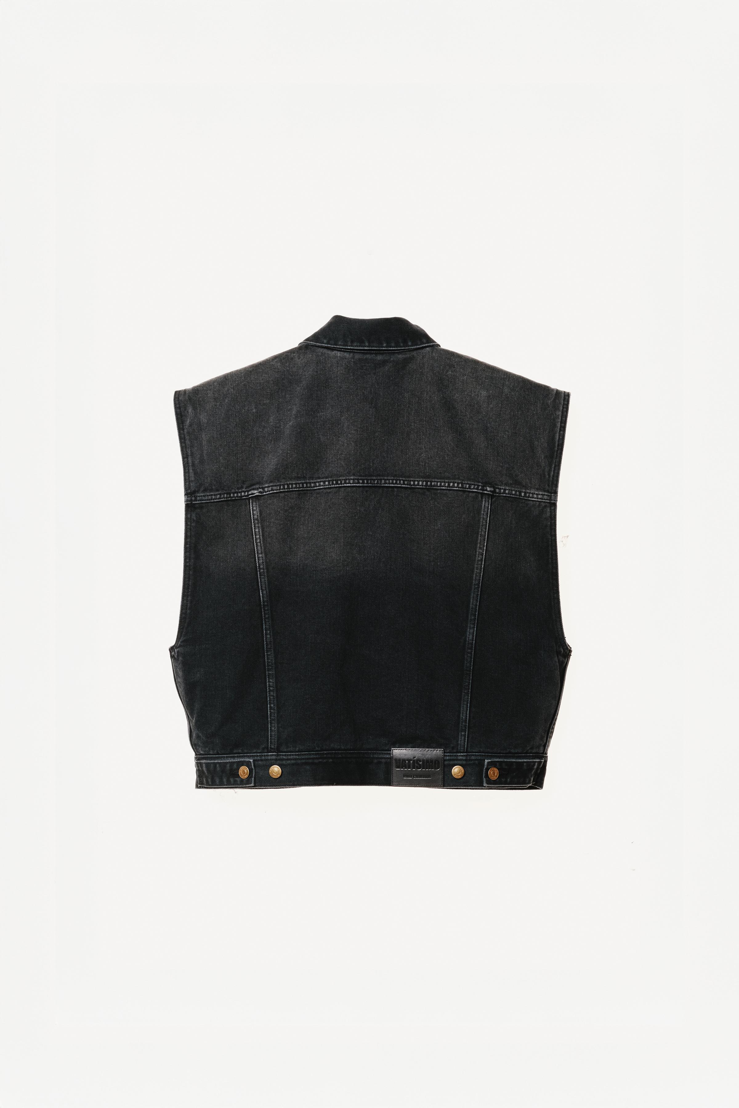 WILLY CHAVARRIA X ZARA ボクシーフィット デニムベスト - エクリュ