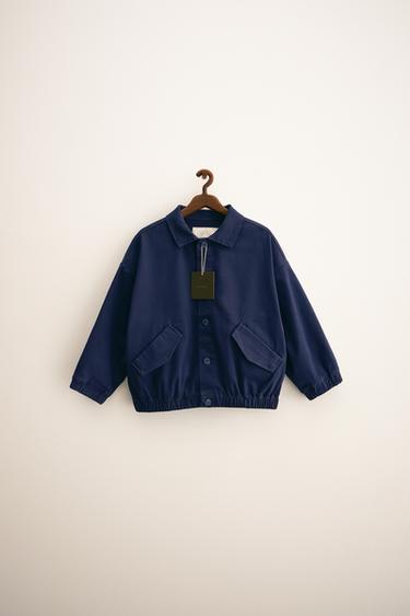 Zara ZARA TIMELESS - CANVAS JACKET - Navy blue