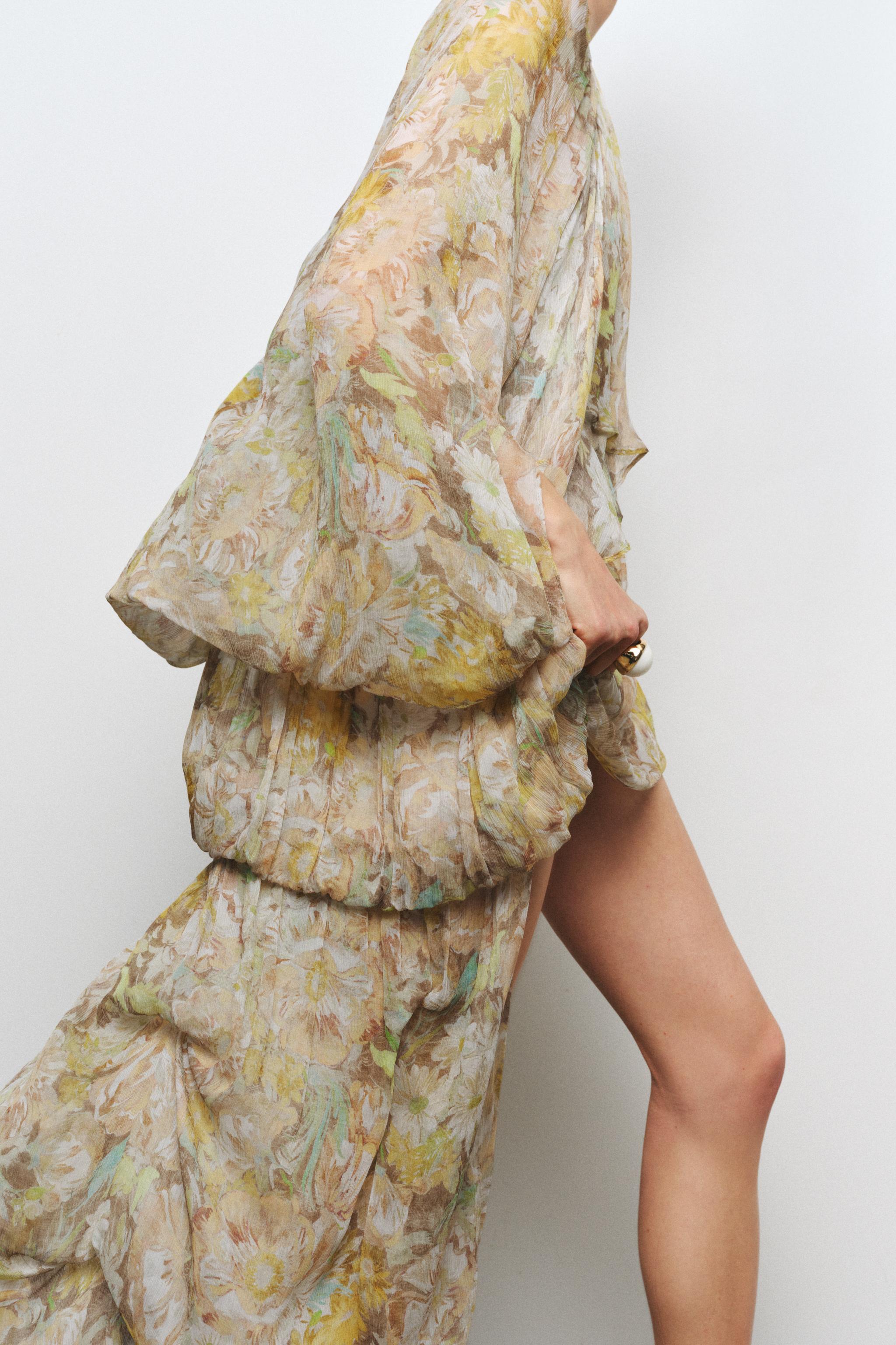 フラワープリント柄ワンピース ZW COLLECTION - 024 | ZARA