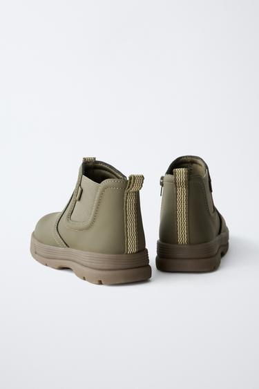 RUBBERISED BOOTS - Khaki Green by Zara - Image 4