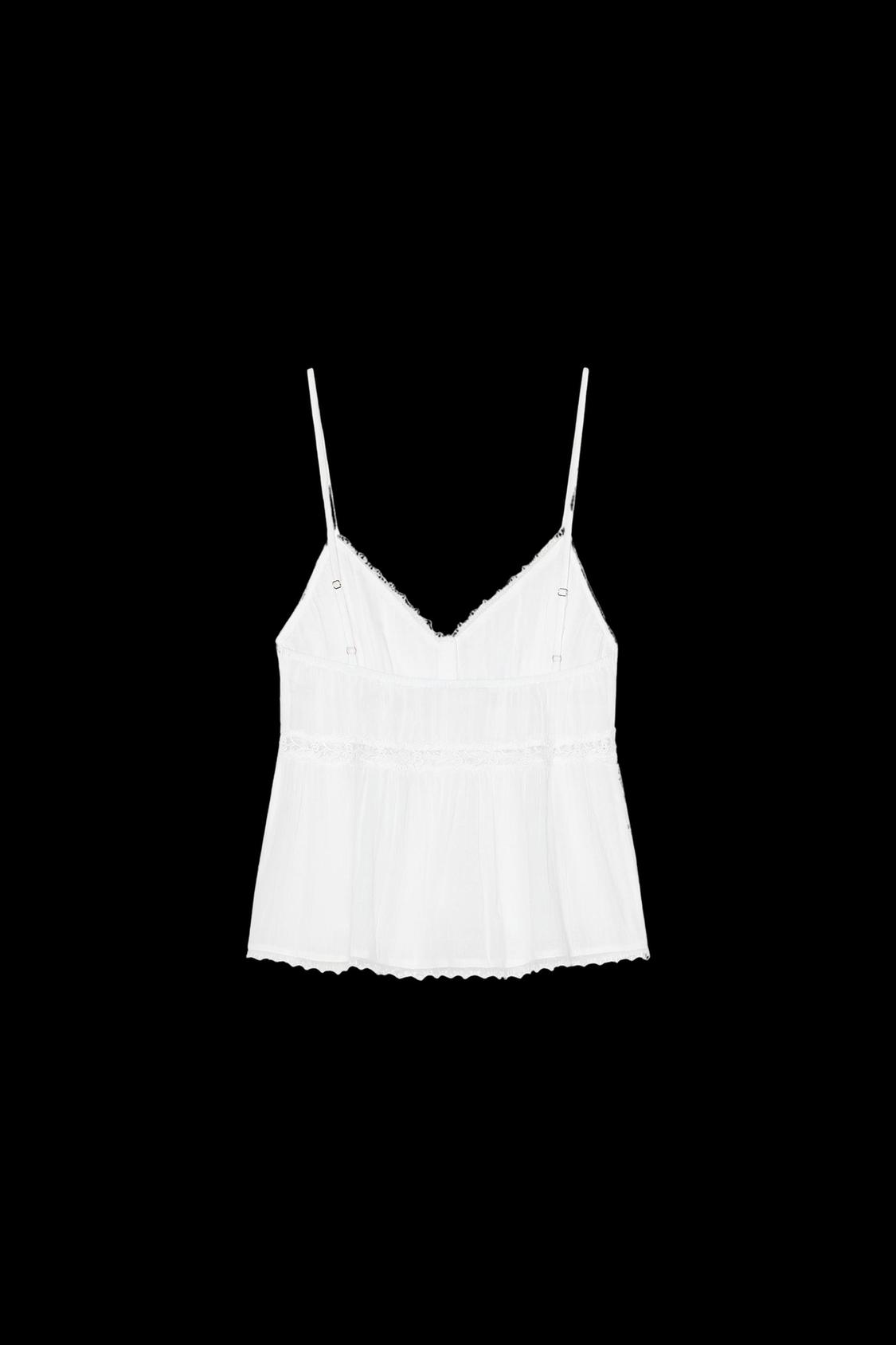 EMBROIDERED LACE TOP