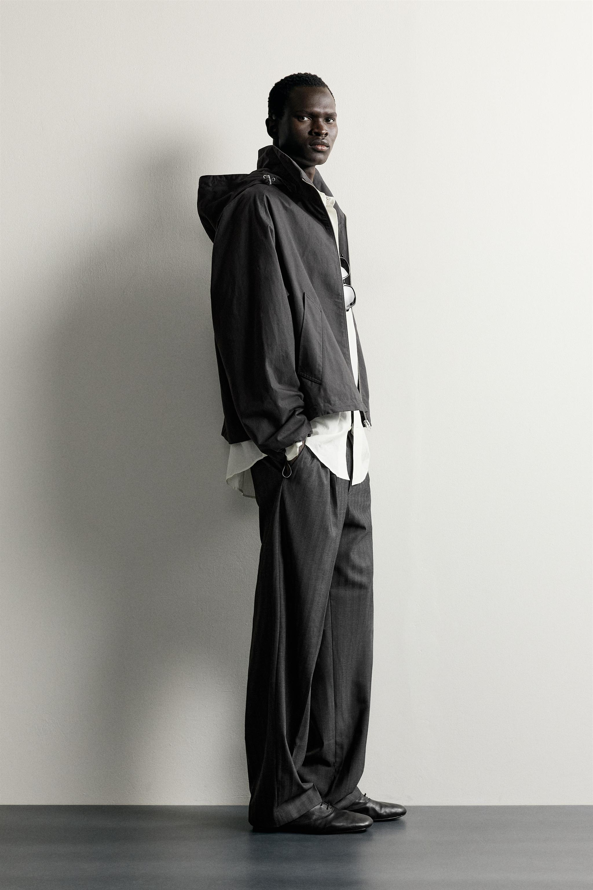CROPPED TECHNICAL HOODIE JACKET