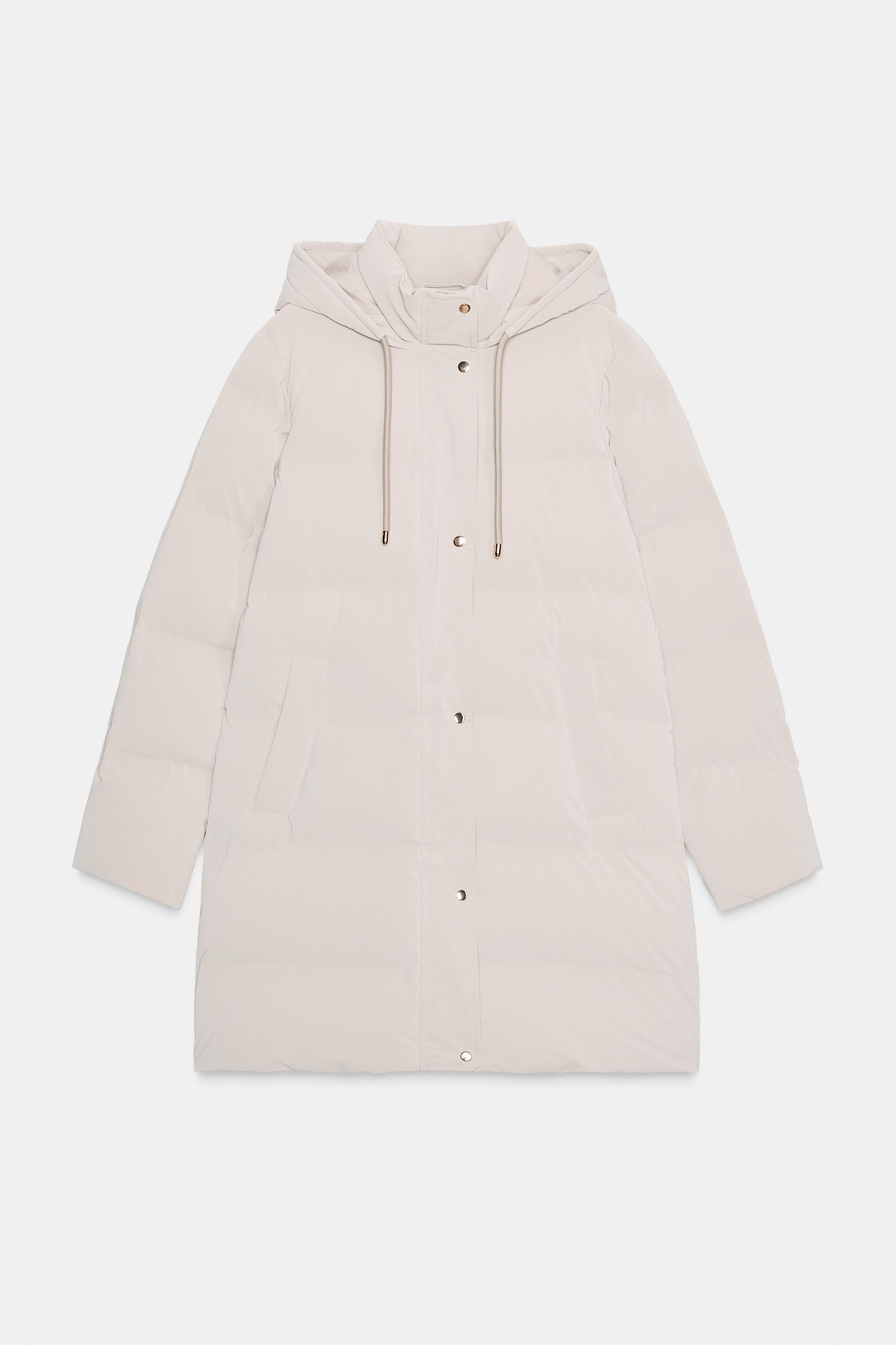 【ZARA 】新品未使用！フリースロングコート オフホワイト ZARA 】新品未使用！フリースロングコート オフホワイト 【公式