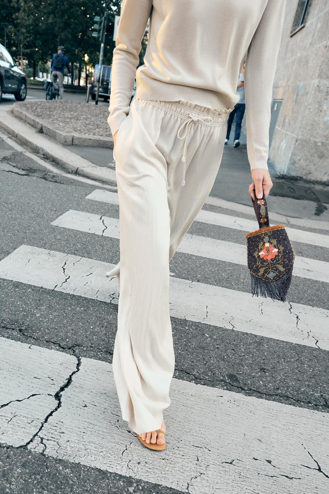ZW COLLECTION FLOWING PYJAMA TROUSERS