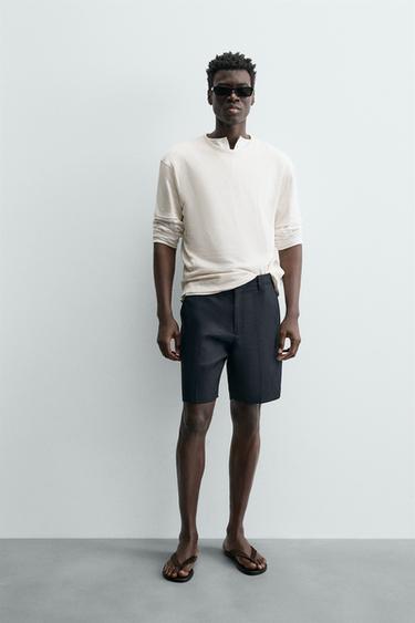 TEXTURED RELAXED FIT T-SHIRT - Oyster-white by Zara - Image 0