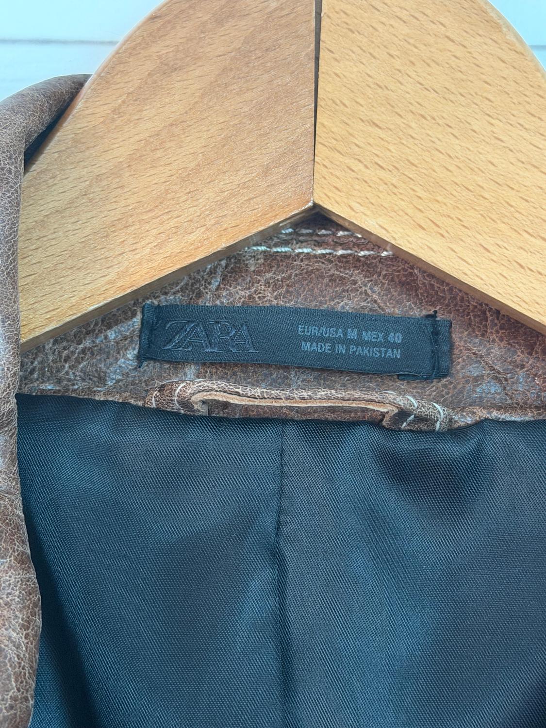 WASHED LEATHER JACKET - Image 5