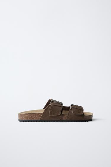 LEDERSANDALE MIT SCHNALLEN - Braun von Zara - Bild 0