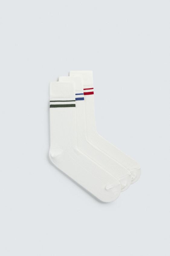 THREE-PACK STRIPED SOCKS from Zara - $25.90