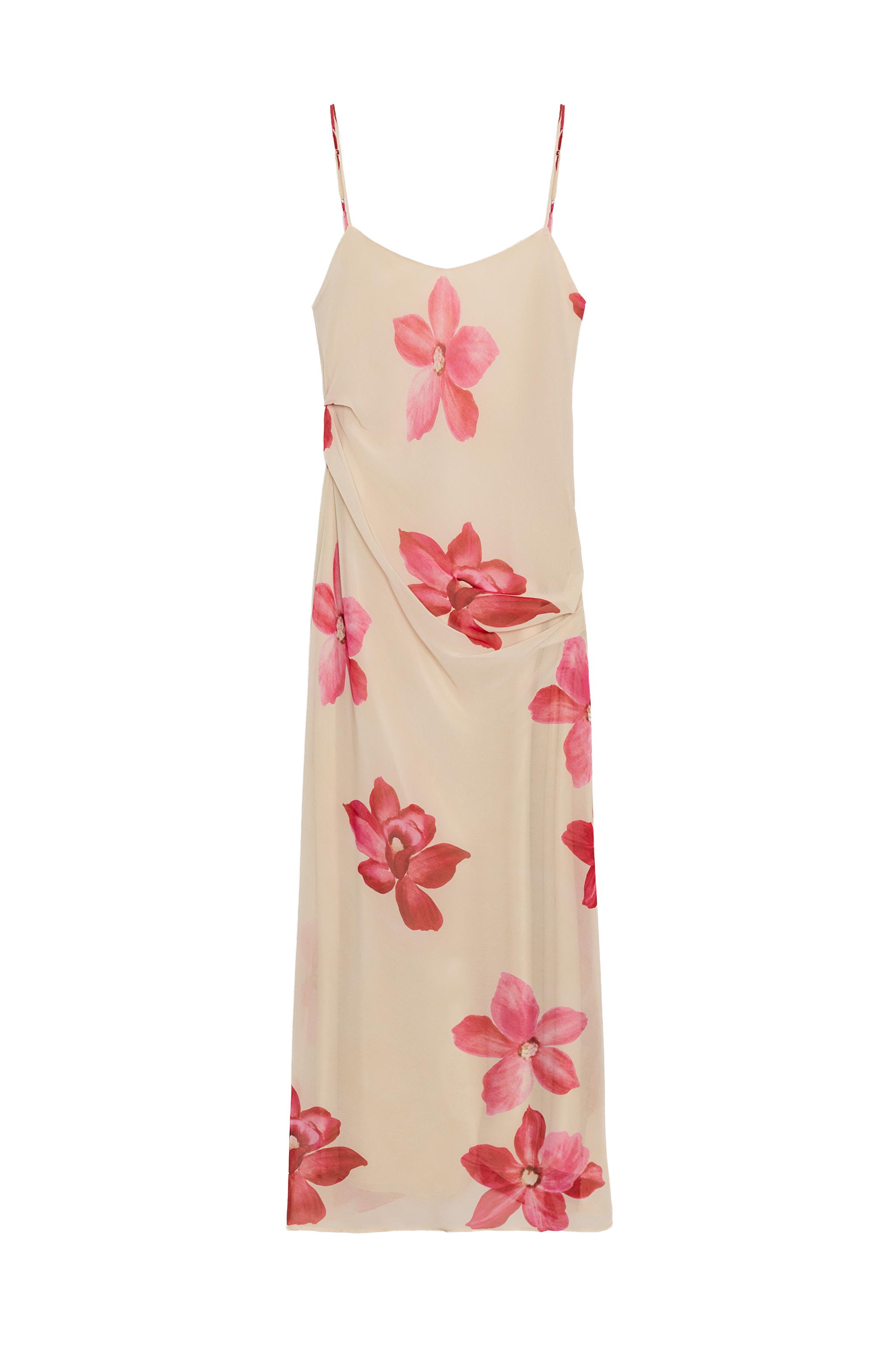 sachin and babi light blue dress ZARA DENIM FLORAL EMBROIDERED DRESS main image 0