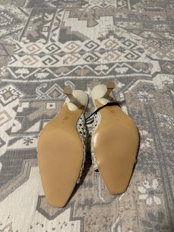 HEELED WOVEN MULE - Image 2