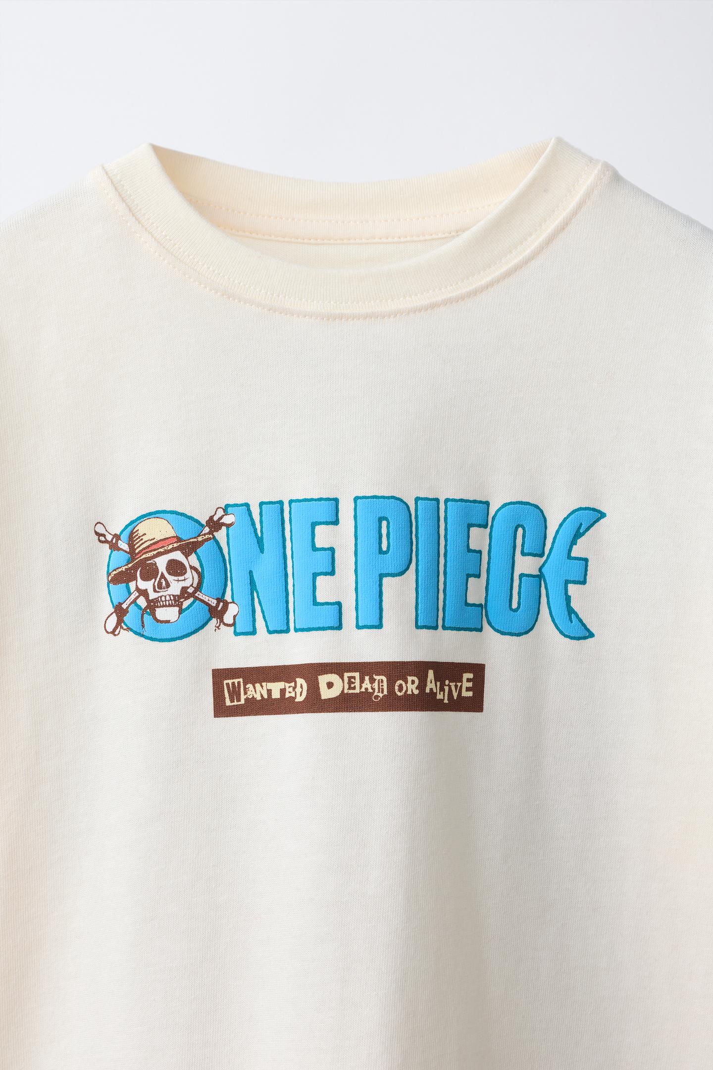 Детская футболка Zara One Piece Netflix © Printed, цвет: Белый — фото 3