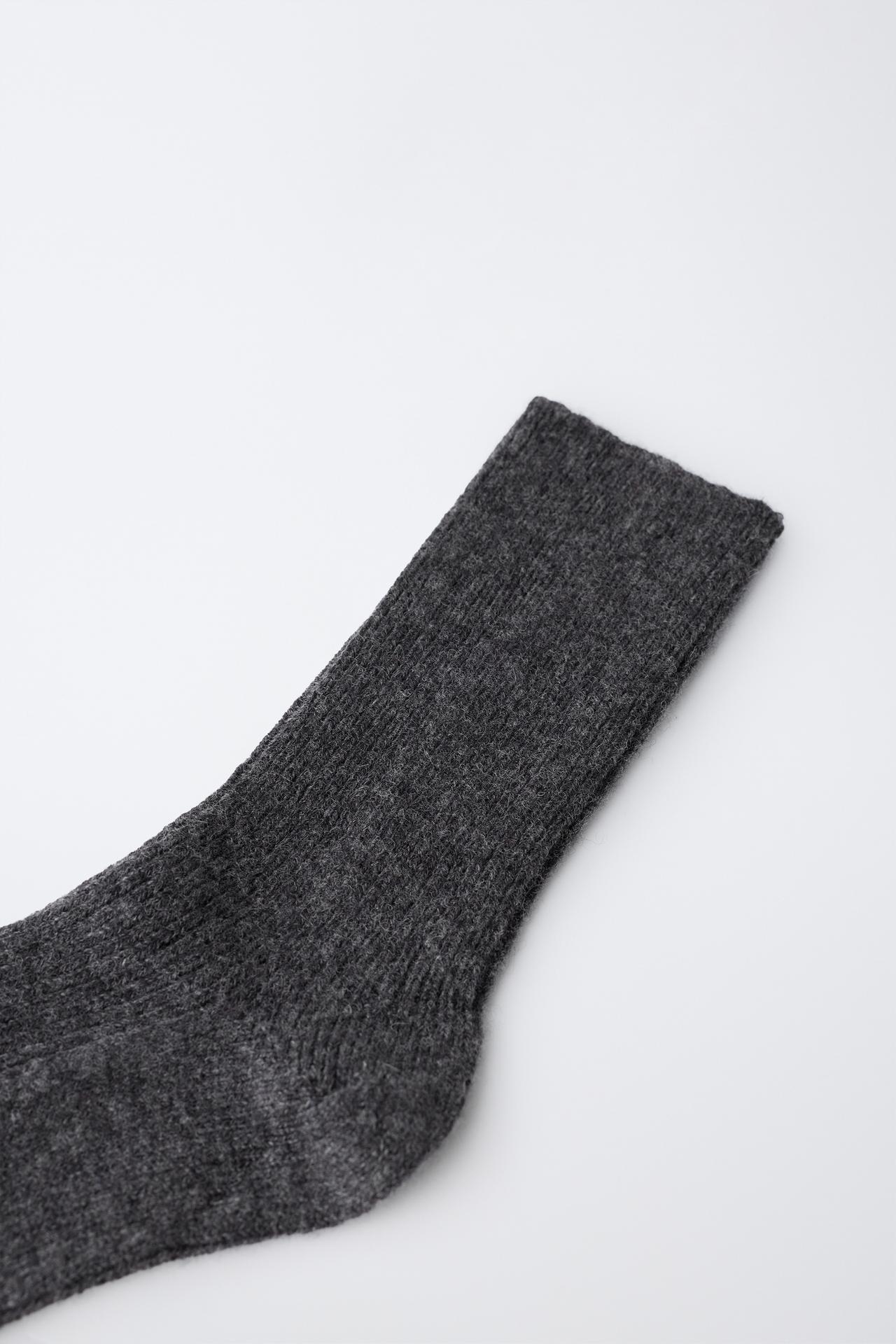 STORIESZ - WOOL AND CASHMERE MID SOC — Dark anthracite