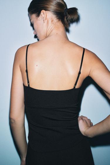 CORSETRY-INSPIRED STRAPPY TOP - Black by Zara - Image 2