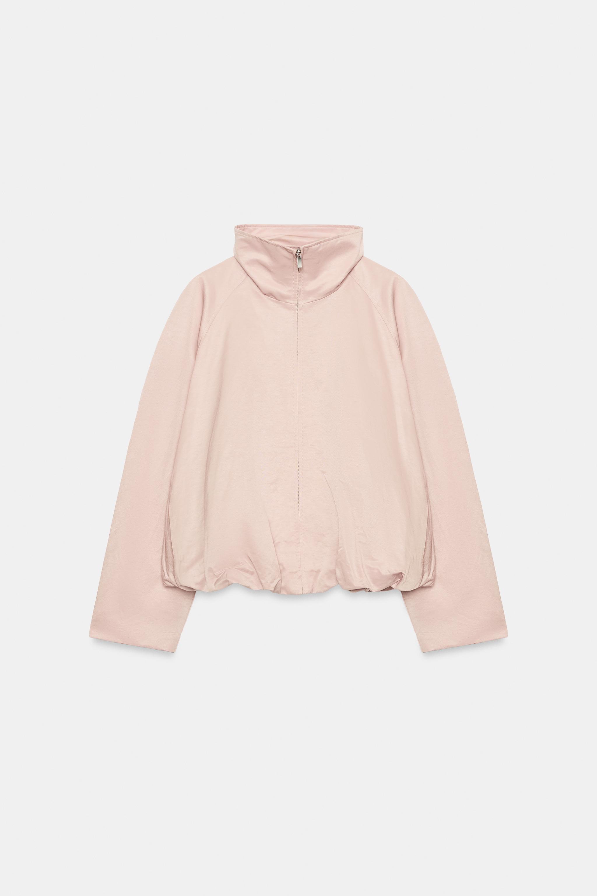 ZW COLLECTION BOMBER JACKET — Beige-pink