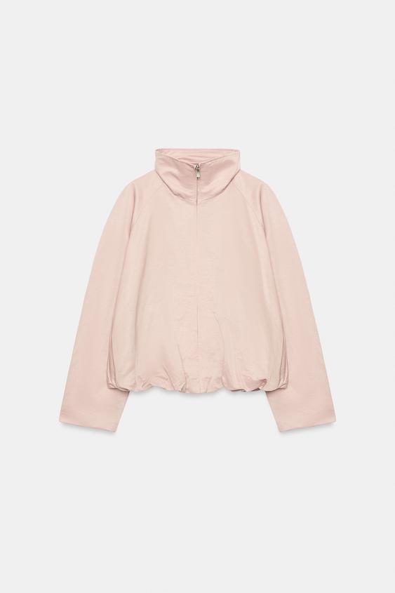 ZW COLLECTION ボンバージャケット - ピンクベージュ | ZARA Japan / 日本