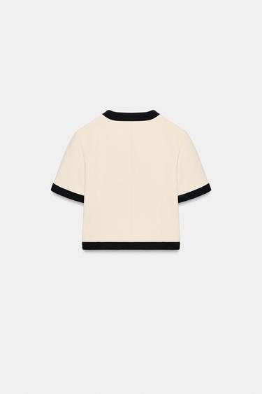 VESTE MANCHES COURTES - Sable de Zara - Image 9