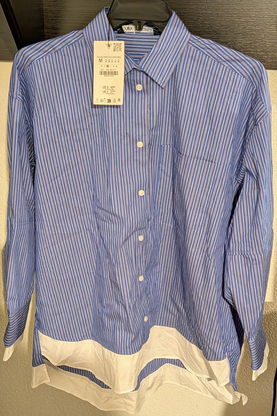 DOUBLE CUFF OVERSIZED POPLIN SHIRT - Image 4