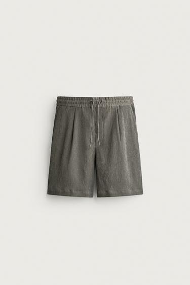 برمودا RELAXED FIT ببروز - كاكي فاتح الخاص بـ Zara