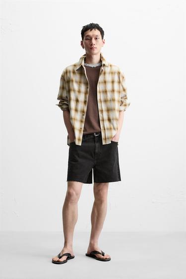 MINI DENIM SHORTS - Black by Zara