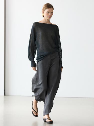 Pull fluide en maille de coton - 452 de Zara