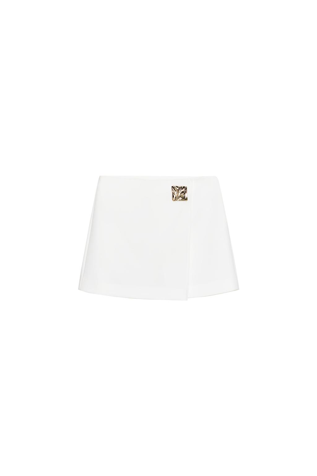 ASYMMETRIC SKORT WITH APPLIQU - image 3