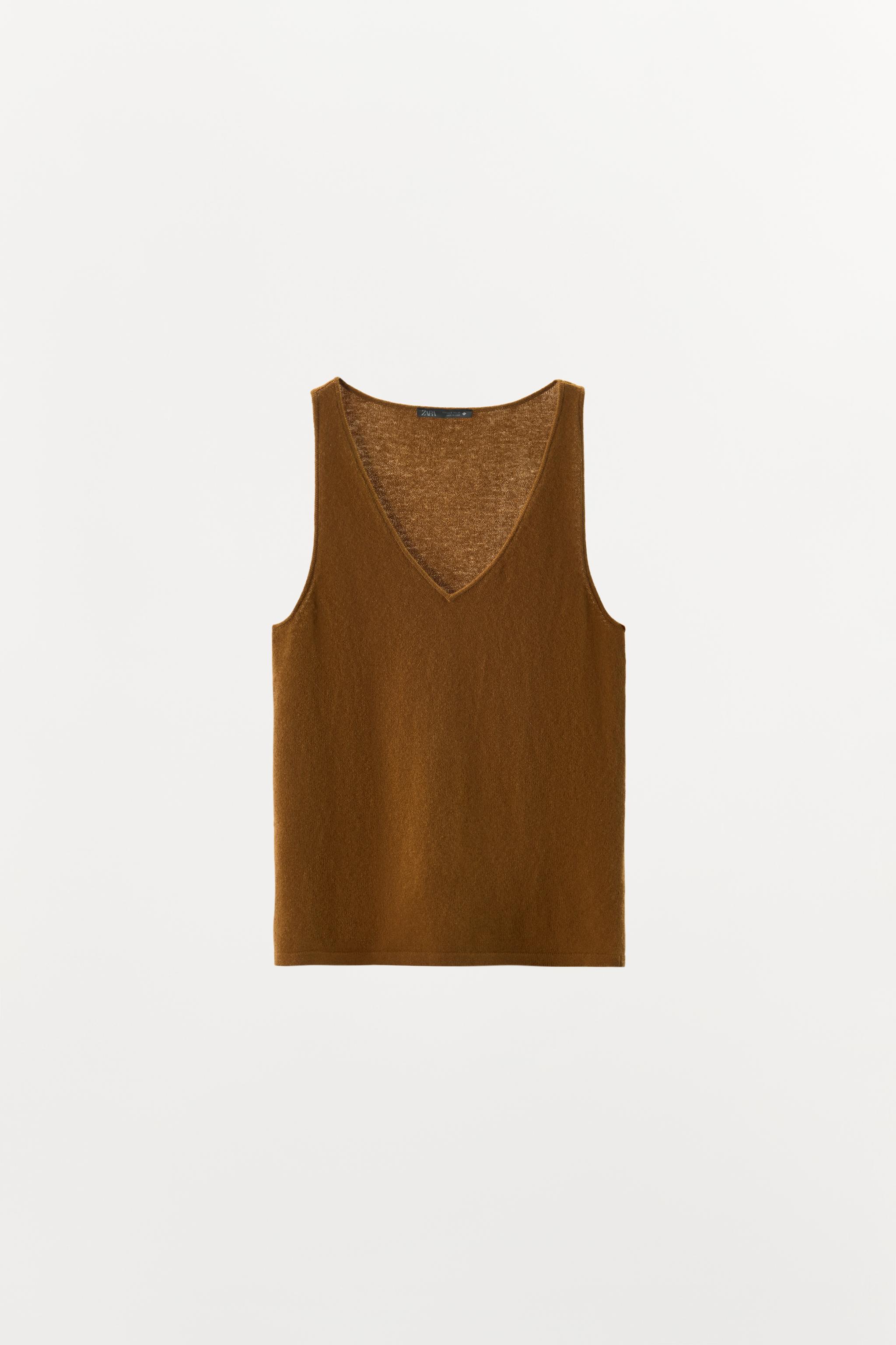 TOP À BRETELLES 100% LAINE