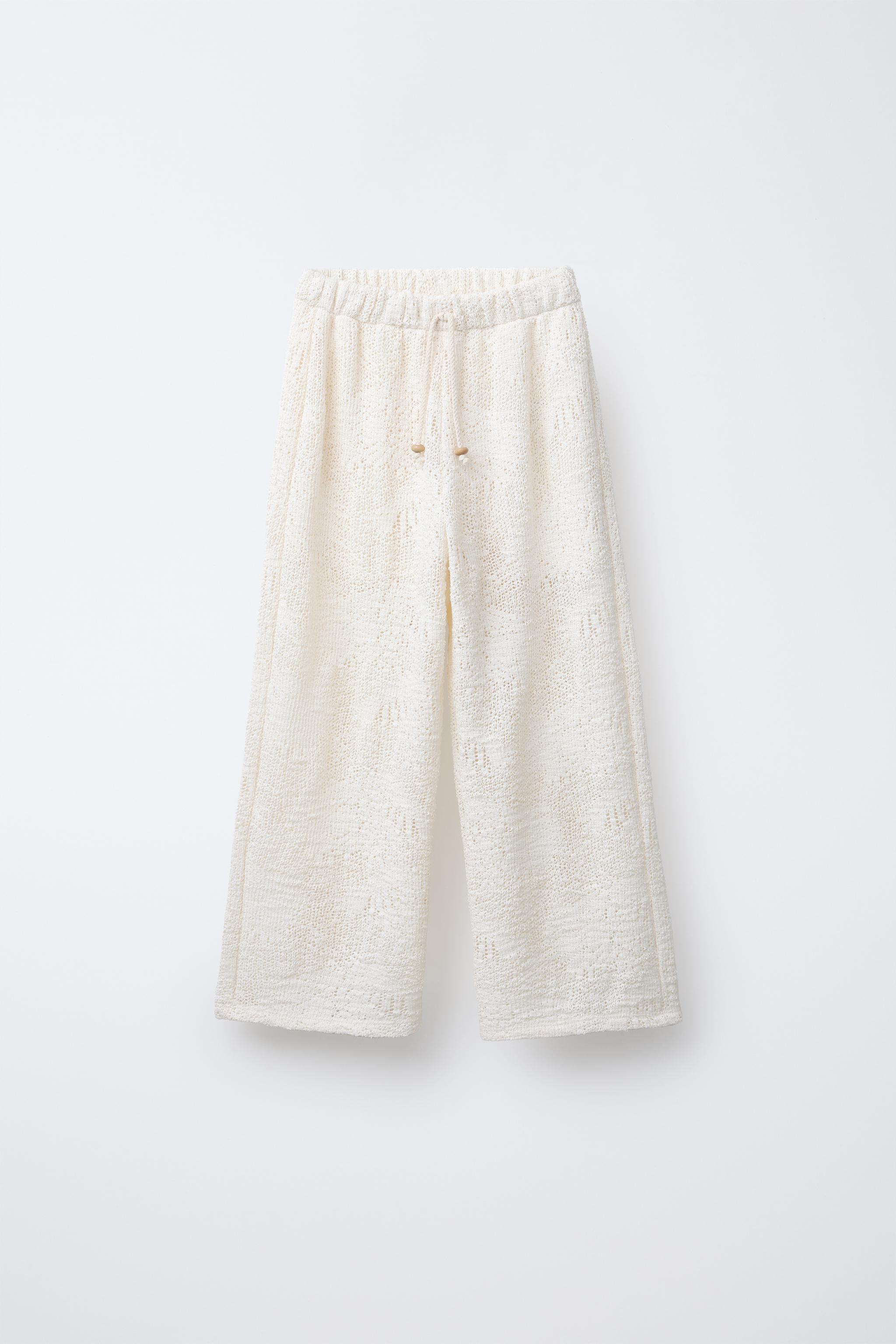 PANTALON DROIT EN MAILLE