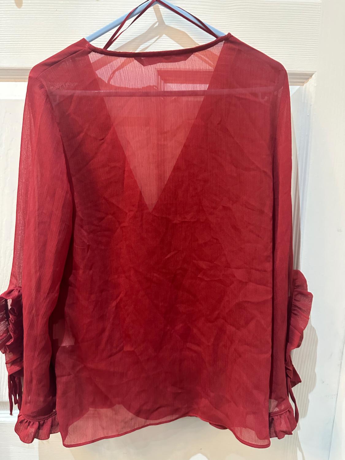 RUFFLED SLEEVE BLOUSE - Image 3