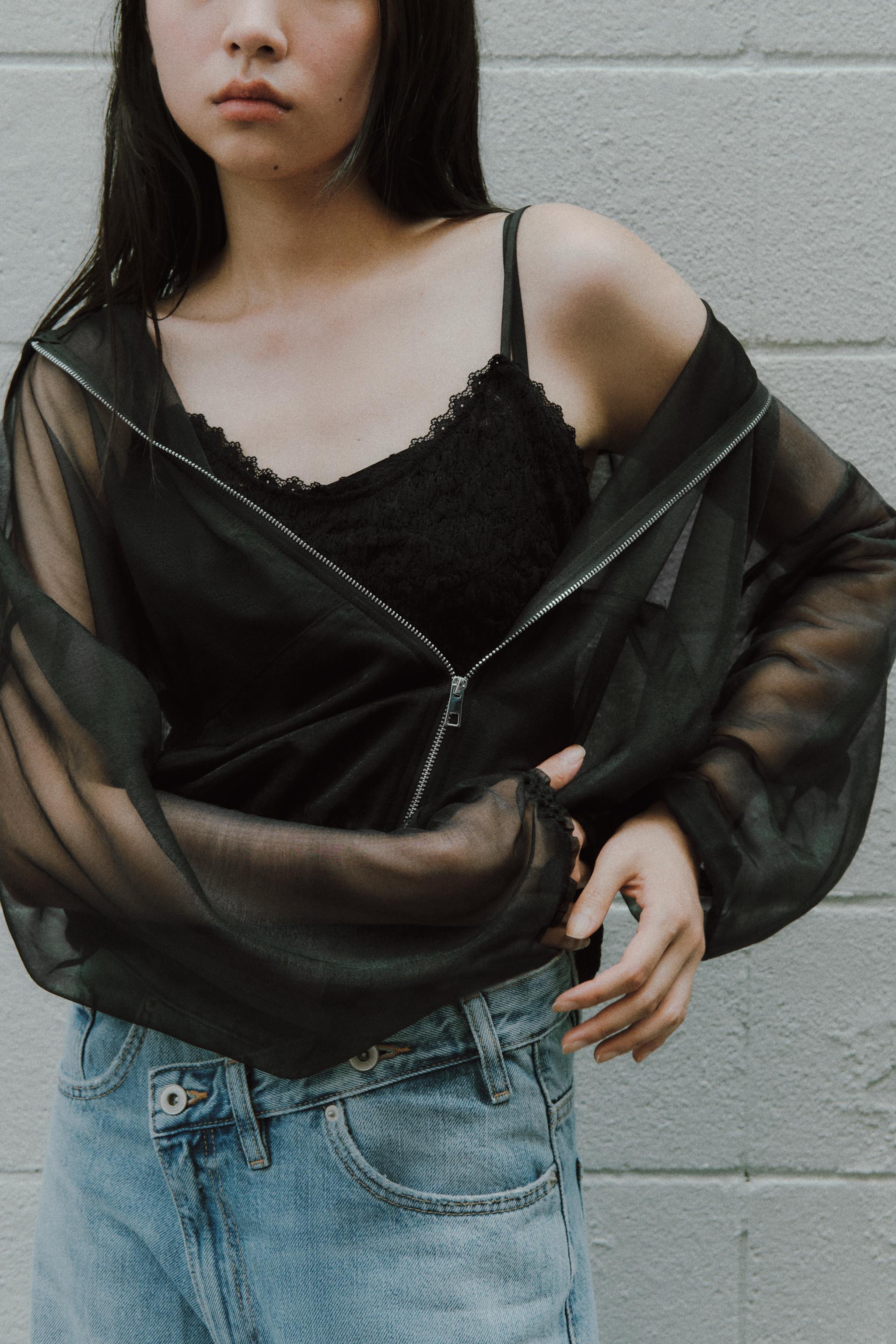 トゥララトップス レース ストラップ トップス - ブラック | ZARA Japan / 日本