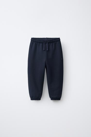 PLAIN JOGGING TROUSERS - Navy blue by Zara - Image 0