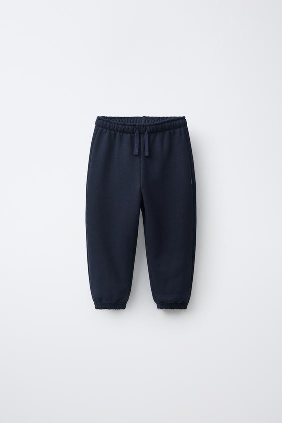 PLAIN JOGGING TROUSERS - Navy blue by Zara - Image 0