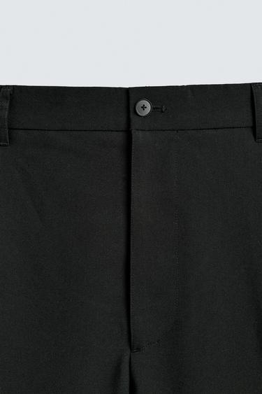 PANTALON DE COSTUME À PLIS - Noir de Zara - Image 8