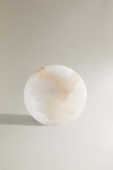 ALABASTER BATHROOM SOAP DISH - White by Zara