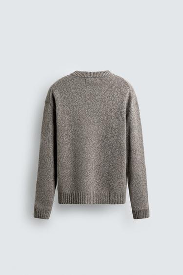 WOOL BLEND JUMPER LIMITED EDITION - Beige marl by Zara - Image 7